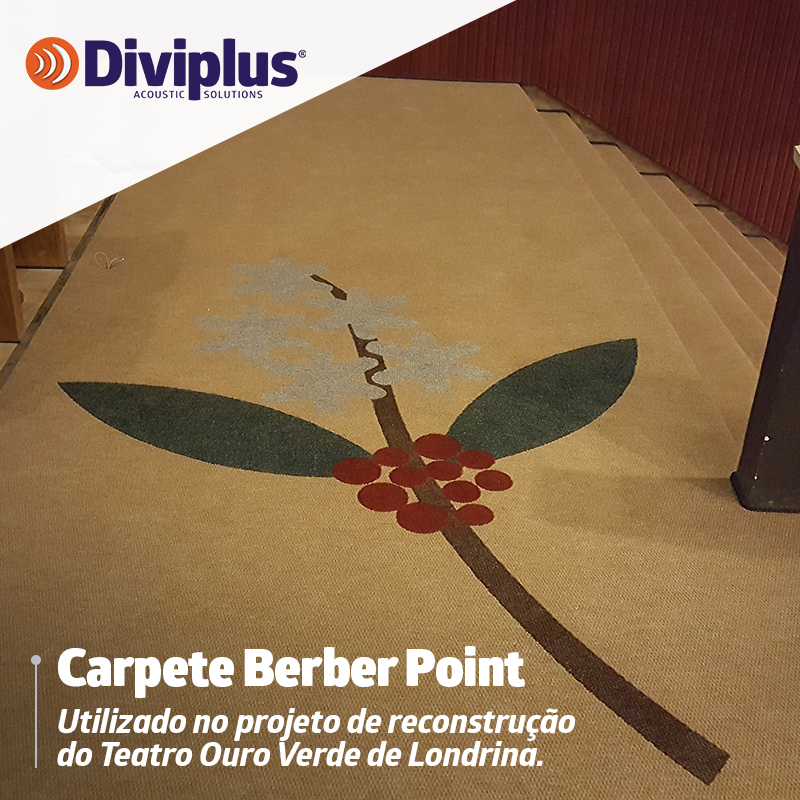Teatro Ouro Verde Londrina: Carpete Berber Point