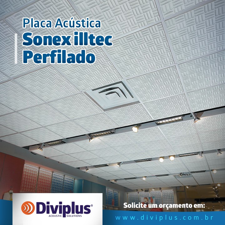 Placa Acústica Sonex Illtec Perfilado
