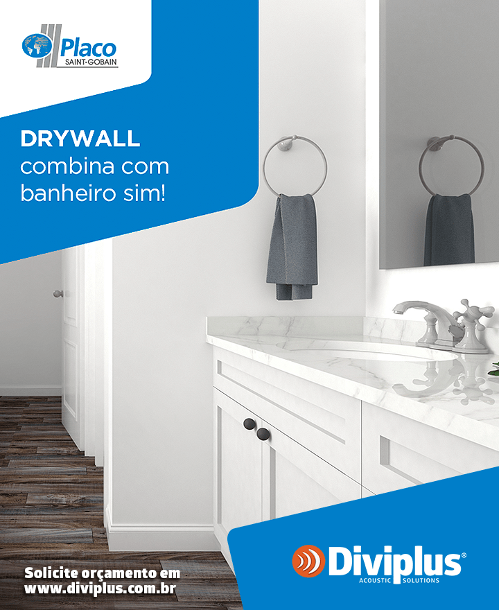 Drywall Combina Com Banheiro SIM!